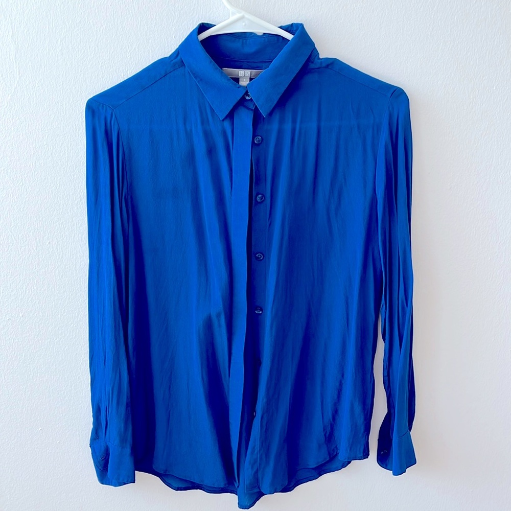 Uniqlo silk blouse